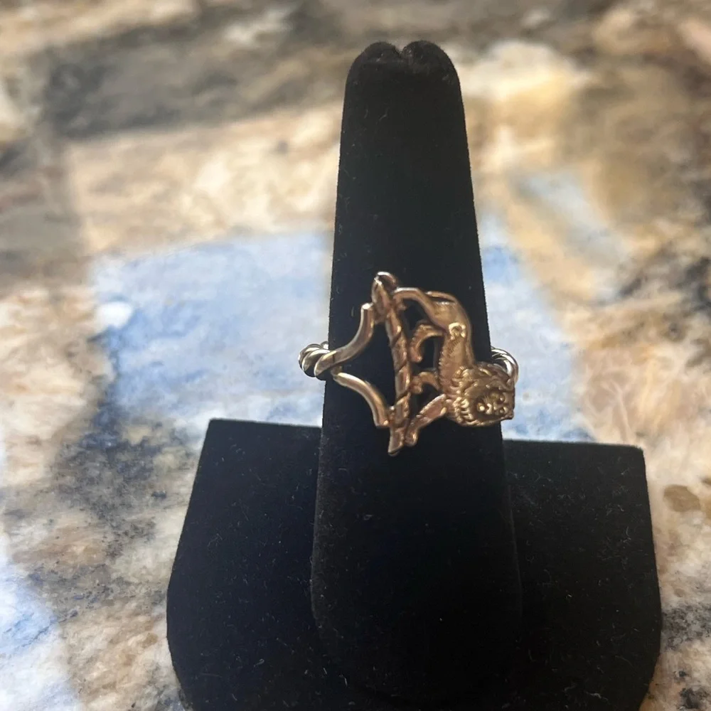 Sterling Silver Lion Ring - Picture 4 of 5